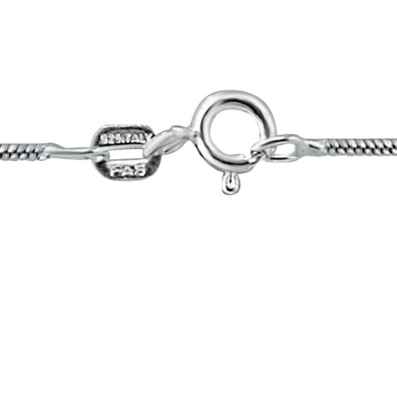 Giani Bernini Sterling Silver Necklace, 16”Square Snake Chain - Picture 4 of 6